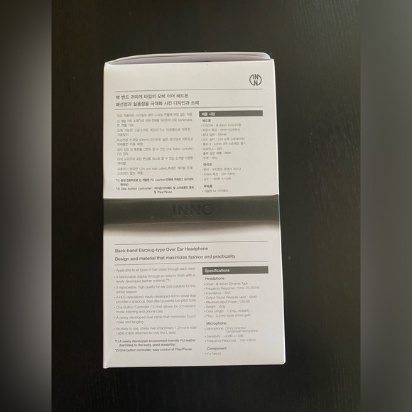 NEW Inno HUG Black Muff Headphones - Picture 3 of 5